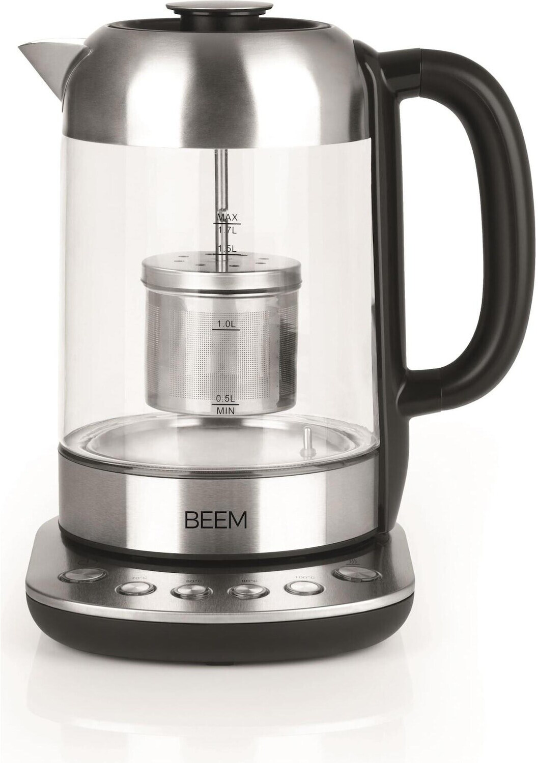 کتری برقی بیم آلمان مدل Beem 04690 - ظرفیت 1.7 لیتر - با فیلتر استیل و عملکرد گرم نگه دارنده